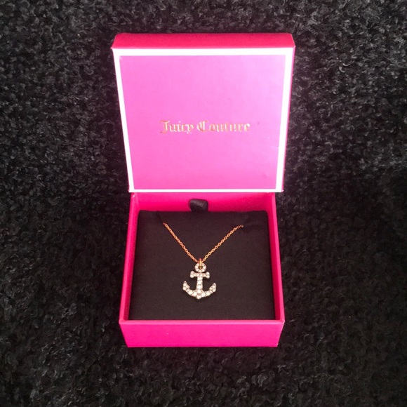 Juicy Couture Jewelry - JUICY COUTURE Anchor Nautical Rhinestone NECKLACE